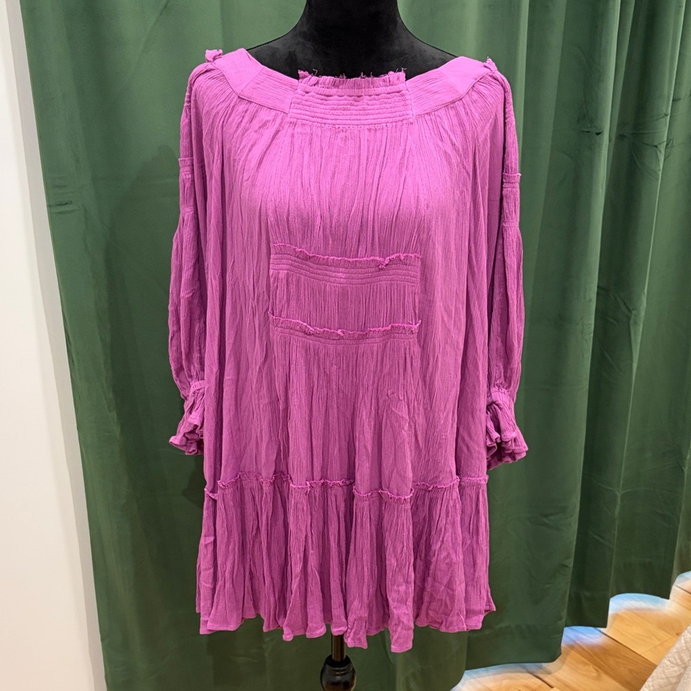 Free People Vibrant Purple mini dress NWT